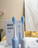 美的（Midea）電動(dòng)牙刷成人 聲波掃振便攜 180天長(cháng)續航 清潔牙齒5種清潔模式YM3海鹽藍便攜情侶生日節日禮物推薦 曬單實(shí)拍圖