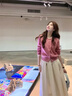 溫格芳連衣裙女2026春季新款韓系穿搭高級感時(shí)尚套裝氣質(zhì)溫柔絕美裙子 粉色開(kāi)衫+米白色半身裙 M 曬單實(shí)拍圖