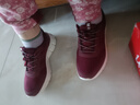 足力健老人鞋【孝敬爸媽】中老年輕便休閑散步鞋2431380J 女 酒紅 40 曬單實(shí)拍圖