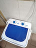長(cháng)虹單桶洗衣機全半自動(dòng)小型迷你洗脫一體內衣褲洗襪子神器母嬰兒童學(xué)生宿舍出租房洗衣機藍光抑菌 藍色7.2KG【不銹鋼甩桶】+藍光抑菌+強勁電機 曬單實(shí)拍圖