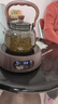 全度玻璃提梁壺家用小型電陶爐煮茶器燒水壺大容量保溫玻璃茶壺 提梁壺（煙灰色）+康米電陶 曬單實(shí)拍圖