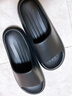 潔麗雅踩屎感涼拖鞋男士夏季2026新款室內防滑防臭情侶居家用厚底拖鞋女 星夜黑 42-43 【適合41-42】 曬單實(shí)拍圖