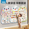 樂(lè )樂(lè )魚(yú)（leleyu）卡通兔有聲早教掛圖兒童玩具寶寶識字表墻貼3張男孩女孩生日禮物 曬單實(shí)拍圖