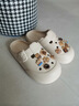 利達妮（TZLDN）eva洞洞鞋女士外穿防滑夏季防臭踩屎感家居家用沙灘涼鞋包頭拖鞋 小熊基地(12個(gè)) 38-39 【標準碼】 曬單實(shí)拍圖