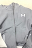 安德瑪（Under Armour）童裝春季兒童針織外套連帽上衣休閑運動(dòng)服男大童綜訓服244124103 淺灰 160 曬單實(shí)拍圖