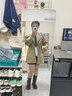 唐獅（TonLion）2025秋季連帽外套女卡其潮流中長(cháng)款早秋時(shí)尚氣質(zhì)風(fēng)衣學(xué)院休閑夾克 曬單實(shí)拍圖