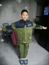 G.duck品牌童裝5-14歲男童秋裝套裝春秋款8兒童外套褲子秋季兩件套男孩9 軍綠色 140 曬單實(shí)拍圖