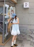 戀的連衣裙夏季2026新款掛脖吊帶短裙學(xué)生女孩小個(gè)子高中初中女生裙子 淺藍色 均碼 (可備注碼數) 曬單實(shí)拍圖