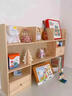 京喜優(yōu)選實(shí)木桌面書(shū)架學(xué)生兒童桌上多層松木書(shū)桌收納置物架書(shū)柜 全實(shí)木帶后背板2層60*20*48CM-原木色 細致分區 不再單調 曬單實(shí)拍圖