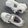MLB官方老爹鞋男鞋子 網(wǎng)面運動(dòng)鞋透氣跑鞋情侶休閑鞋女鞋潮3ASHW075N 紐約洋基隊/米白色 36.5 (230mm) 曬單實(shí)拍圖
