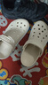 卡駱馳（CROCS）貝雅卡駱班洞洞鞋輕便耐磨一腳蹬休閑鞋女鞋時(shí)尚沙灘鞋|205089 冬日白/彩色-1LI 39 (240mm) 曬單實(shí)拍圖