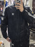 adidas休閑簡(jiǎn)約三條紋梭織立領(lǐng)夾克外套男裝秋季阿迪達斯三葉草 曬單實(shí)拍圖