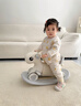 ANVG BABY搖搖馬小木馬兒童溜溜車(chē)二合一嬰兒寶寶周歲生日禮物玩具防摔1歲3 【舒適款】月光淺灰·帶護脊軟墊搖馬 曬單實(shí)拍圖