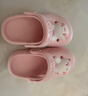 牧童兒童拖鞋夏男寶寶洞洞鞋軟底女童卡通洗澡嬰幼兒家居鞋萌兔粉150 曬單實(shí)拍圖