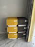 茶花（CHAHUA）收納箱塑料收納盒兒童玩具整理箱儲物箱斜口前開(kāi)疊加側開(kāi)收納柜 【暖黃色】34升*3個(gè)裝（45.5*38*31） 曬單實(shí)拍圖