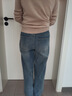 TERRE BLEUE闊腿牛仔褲女2025春秋季新款小個(gè)子高腰顯瘦時(shí)尚百搭休閑九分褲子 曬單實(shí)拍圖