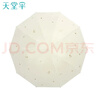 天堂 雙人晴雨傘三折 遮陽(yáng)傘太陽(yáng)傘10骨加大加固抗風(fēng)大傘 碩果甘酪白 曬單實(shí)拍圖