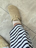 BIRKENSTOCK勃肯德國進(jìn)口新品男女款牛皮絨面革Boston包頭拖鞋 卡其綠窄版1025844 37 曬單實(shí)拍圖
