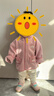 嘟嘟家兒童外套春春款奧利絨男童拉鏈上衣寬松柔軟春裝女童開(kāi)衫可愛(ài)潮流 粉色 90 曬單實(shí)拍圖