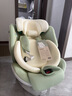 Prigel舒安pro新生嬰幼兒寶寶兒童安全座椅可坐可躺車(chē)載汽車(chē)用0-6-12歲 舒安pro 奶油青提(不窩脖設計+單手旋轉+175°大躺角) 曬單實(shí)拍圖