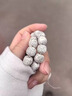 芯奢原生態(tài)星月菩提子手串男士單圈手鏈女高密順白正月文玩佛珠繞指柔 手串+文玩袋 曬單實(shí)拍圖