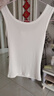 都市麗人萊賽爾吊帶背心女內搭修身顯瘦打底內衣外穿吊帶女無(wú)袖上衣白M 曬單實(shí)拍圖
