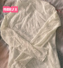 香影法式氣質(zhì)長(cháng)袖t恤女2026春季夏新款半高領(lǐng)肌理感正肩打底上衣 米色 S 曬單實(shí)拍圖