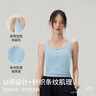 半練紐扣帶胸墊夏季背心吊帶女外穿內搭打底文胸一體上衣免穿內衣 曬單實(shí)拍圖