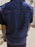 真維斯（Jeanswest）時(shí)尚牛仔衣馬甲男外套春秋季2026新款大碼工裝背心外搭開(kāi)衫 藍色 L 曬單實(shí)拍圖