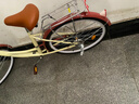 鳳凰（Phoenix）自行車(chē)女款老式城市通勤新型省力輕便實(shí)心胎變速上班代步復古單車(chē) 密封全軸承【雙層鋁合金輪】芭蕾黃 26寸充氣胎【身高1.55-1.85米】 曬單實(shí)拍圖