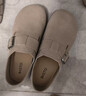 百思圖復古休閑勃肯鞋鞋平跟勃肯拖女拖鞋D3062BH5 杏色D3097CA5 39 曬單實(shí)拍圖