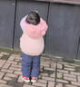 戴維貝拉（DAVE＆BELLA）兒童白鴨絨羽絨服連帽小童上衣新款女童衣服寶寶冬裝外套童裝 小兔子【現貨】 90 cm（建議身高80-90cm） 曬單實(shí)拍圖