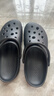 京東京造【專(zhuān)業(yè)防滑】eva洞洞鞋浴室防臭戶(hù)外外穿踩屎感拖鞋男黑色42-43 曬單實(shí)拍圖