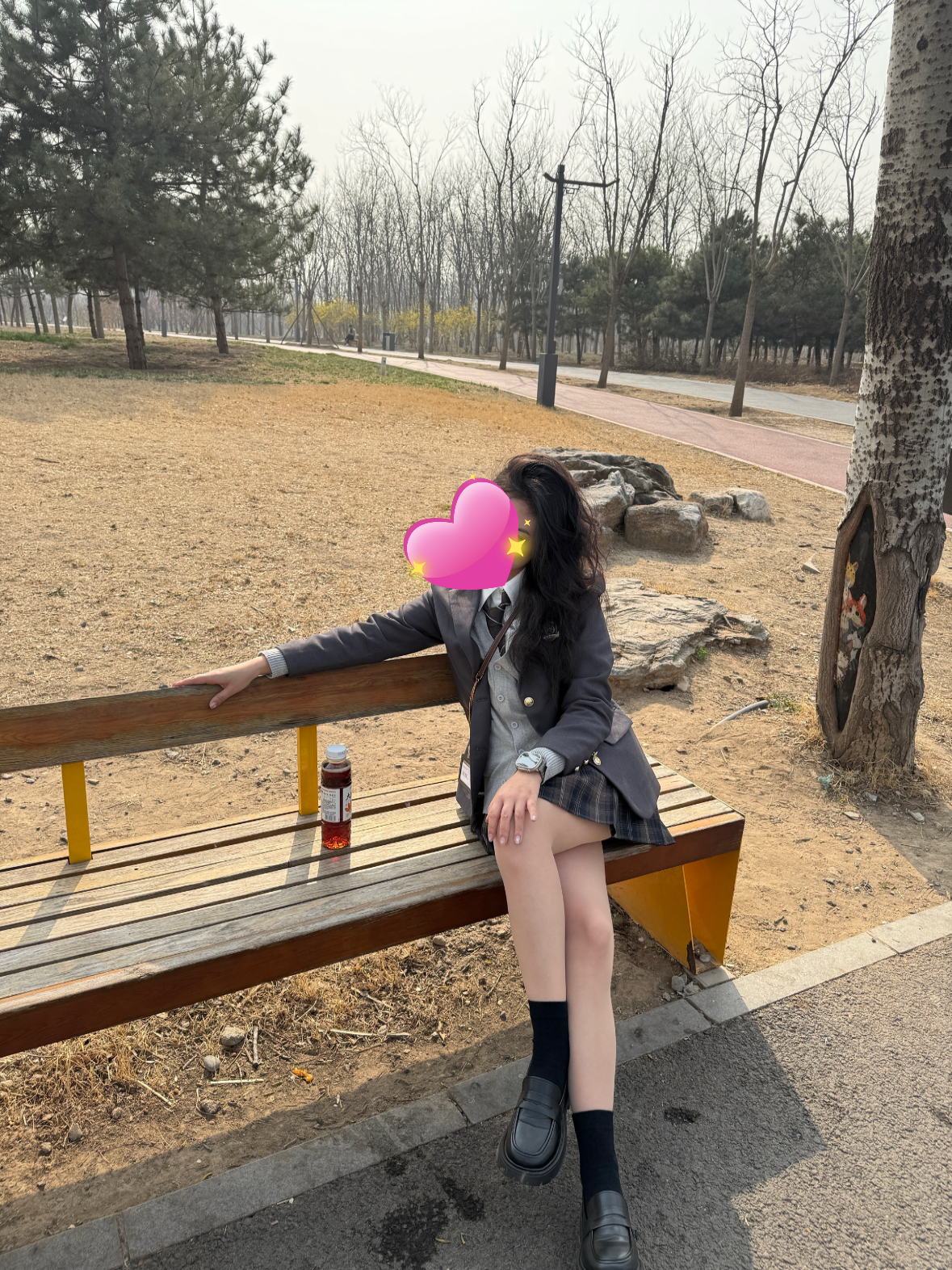 花鈴太太jk制服正版原創表參大學院風女裝西服套裝校供感外套西裝秋季上衣 深灰色西裝+小寒山短裙+白襯衫 S 曬單實拍圖