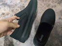 Jeep吉普男鞋2026春夏透氣老北京帆布鞋男休閑一腳蹬懶人板鞋子男 黑色(皮鞋碼) 41 (255mm) 曬單實(shí)拍圖