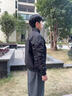 主意范（ZHUYIFAN）夾克外套男三防飛行春秋裝整套棒球外套短款工裝沖鋒衣潮 黑色夾克 XL 130-150斤 曬單實(shí)拍圖