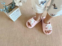 土豆屋（TUDOUWU）兒童拖鞋女童居家室內外穿防滑中大童親子軟底地板鞋防滑涼拖鞋夏 萌萌兔 30 內長(cháng)20.5cm 適合腳長(cháng)19.5-20cm 曬單實(shí)拍圖