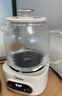 美的（Midea）花漾0膠水全玻璃全自動(dòng)養生壺 辦公室多功能煮茶壺 燒水壺電熱水壺煮茶器1L YS10B101 曬單實(shí)拍圖