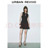UR2026夏季新款女裝魅力無(wú)袖綁帶收腰圓領(lǐng)連衣裙UWG760025+ 黑色 S 曬單實(shí)拍圖