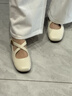 他她（TATA）超?，旣愓湫降仔蓍e鞋真皮 米白 39 曬單實(shí)拍圖