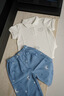 white wheat兒童26春季新款褲子男童女童純棉長(cháng)褲寶寶拼色運動(dòng)款束腳褲 深花灰 110 曬單實(shí)拍圖