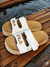 斐樂(lè )（FILA）官方女鞋運動(dòng)拖鞋斐樂(lè )漂流船2休閑沙灘鞋子涼拖 奶白-GD 37.5 曬單實(shí)拍圖
