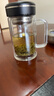 蘇泊爾（SUPOR）雙層玻璃杯男家用商務(wù)辦公泡茶杯子過(guò)濾車(chē)載水杯570mL.行硯黑 曬單實(shí)拍圖