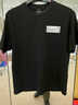 VETEMENTS票據標簽 26年夏季新款潮流設計感短袖t恤輕奢高檔端休閑寬松半袖 黑色 M 曬單實(shí)拍圖