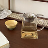 皓梵潔泡小青柑專用泡茶杯青柑普洱專用茶具茶杯玻璃公道杯茶漏三件套 不銹鋼茶濾+方公杯 500ml  【出水流暢一壺多用】 曬單實拍圖