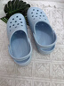 潔麗雅護士洞洞鞋女夏季2026新款涼鞋外穿防滑手術(shù)室醫護包頭涼拖鞋男夏 天空藍 38-39 【標準碼】 曬單實(shí)拍圖