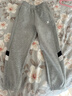 特步童裝兒童長(cháng)褲經(jīng)典LOGO印花常規版型運動(dòng)褲子 中麻灰26 140 曬單實(shí)拍圖