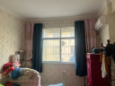 阿黎 全遮光防晒隔热客厅卧室简约窗帘布 挂钩式深蓝色 2.0米宽*2.2高 实拍图