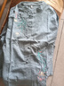 洱櫻禪服佛系女棉麻茶服女中國風(fēng)刺繡襯衫復(fù)古盤扣長袖立領(lǐng)寬松打底亞 淺藍(lán)色 會有一點(diǎn)縮水 棉麻面料會有一點(diǎn)皺 2XL 曬單實(shí)拍圖
