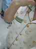 貓人【10A抗菌純棉防螨】睡衣女士春夏性感星月印花可外穿家居服奶白L 曬單實(shí)拍圖